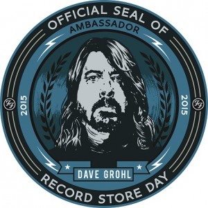 The Official Seal of Dave Grohl Record Store Day Ambassador 2015